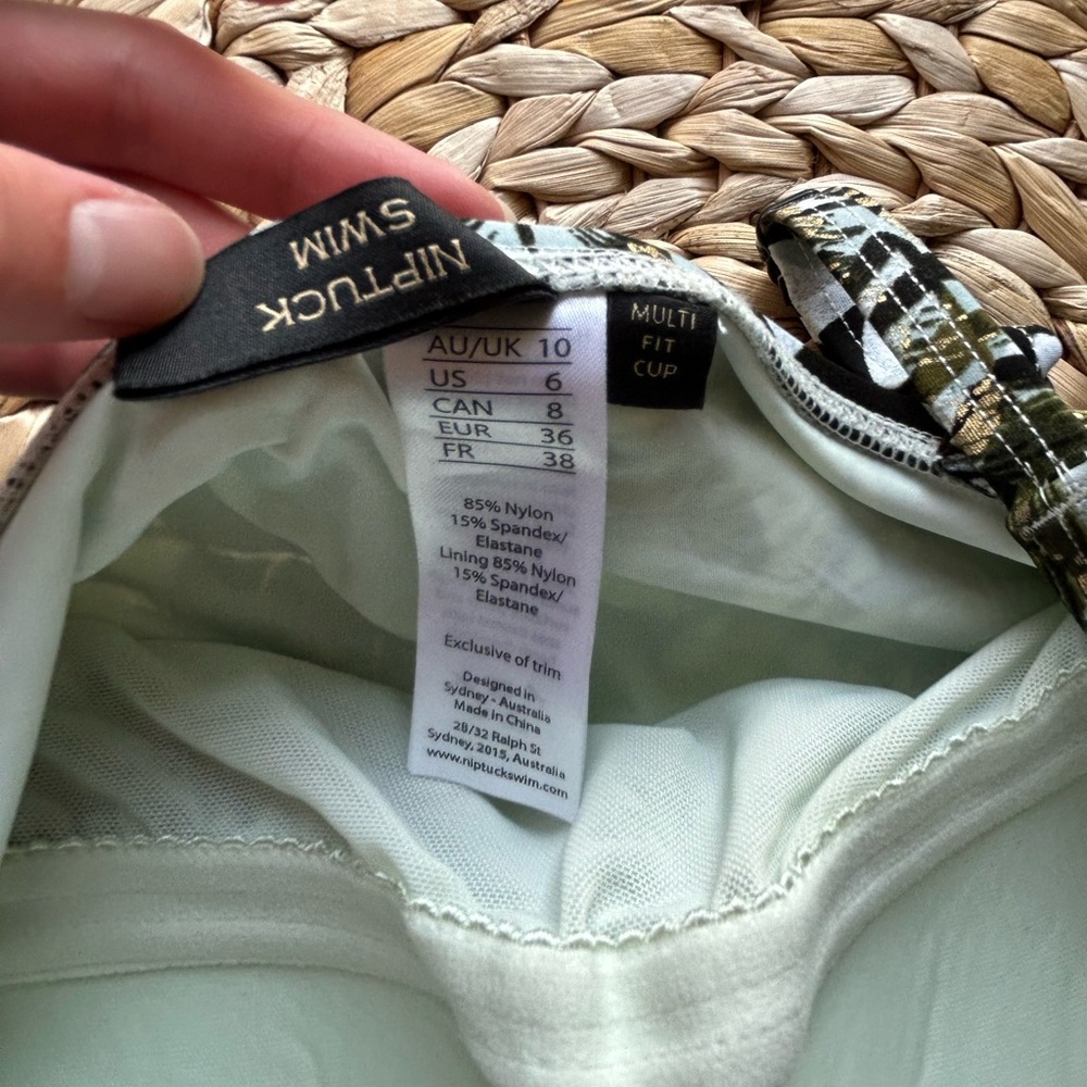 NipTuck Swim Olive & Black Tropical One-Piece Swimsuit - Picture 2 of 6